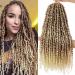 5Packs(115g/pack) Ombre Blonde Pretwisted Passion Twist Corchet Hair 22inch Pre-Looped Long Passion Twist Bohemian Curly Synthetic Braiding Hair Extensions(15strands/pack T27/613) 22 Inch (Pack of 5) T27/613