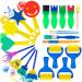 Paint Sponges for Kids  Sponge Painting Brushes  Early Learning Kids Painting Kits Early Learning Foam Brushes  Art Crafts Sponge Brush  Fabric Paint Stamps  Flower Pattern Brush  21 Pieces