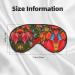 Fall Red Leaves & Fruits Print Unisex Eye Mask | Soft Light-Blocking Sleep Mask - Comfortable Sleep Accessory - Buy Online on GoSupps.com