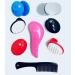 G.B.S Detangling  Shower  Scalp  Pocket Hair Brush & Comb Set 10 PCS  Portable Hair Shampoo Massager Wet  Dry  Long or Short Travel For Men  Women Or Kids Reduce Dandruff Professional