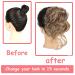 AOSIWIG Seeano Messy Bun Hair Piece Curly Hair Extension for Women Girls | Long Beard Bun Scrunchies (12H24) - Buy Online on GoSupps.com