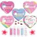 Loopeer 25 Pcs Valentines Lip Balms Bulk Galentines Day Party Favors Valentines Basket Stuffers Moisturizing Lip Balm Favors for Women Coworker Friends Teacher Classroom Exchange Prize(Heart Style)