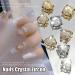 DIY Star Claw Rhinestones Snowflowers 3D Zircon Alloy Nails Crystal Gold Silver(2086) Style2086 - Buy Online on GoSupps.com