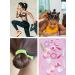 Mandala Crafts 100 Knotted Elastic Hair Ties for Women & Girls - No Crease Ponytail Holders & Bracelets - Buy Online on GoSupps.com