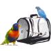 Mildair Lightweight Bird Carrier | Transparent Breathable Parrot Handbag with Wooden Stick | Travel Cage for Birds - Buy Online on GoSupps.com