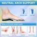 Arch Support Shoe Insoles for Men & Women | Plantar Fasciitis Relief | Colorful Insoles for Flat Feet & Heel Pain - Size M (Men 7-7.5/Women 8-9 - Buy Online on GoSupps.com