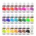 Food Coloring Liquid Set - Food-grade Liquid Baking Compound Colorant Practical Food Coloring Tasteless Edible Food Dye 25 Colors Vibrant Icing Colors for Cream Cake Decoration 10ml