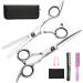 Hairdressing Scissors Hair Cutting Scissor Fcysy Professional Barber Hairdresser Scissors Set with Hair Dressing Scissors Thinning Scissor and Haircut Accessories for Cutting Hair for Women Men Silver