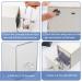 ANGNYA Nail Drill Bit Holder - Dust Proof Storage Box with UV Light | 48 Slots Organizer for Nail Drill Bits - White - Buy Online on GoSupps.com