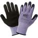 Global Glove 550XFT - Tsunami Grip XFT - Xtreme Foam Technology Coated Gloves - Medium, Black, Purple