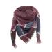 Ladies Scarves Warm Women Autumn Winter High Quality Poncho Cape with Button Triangle Winter Scarf Triangle Scarf One Size Wine