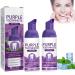 Lila toothpaste white teeth purple toothpaste 60g tooth whitening toothpaste cleaning tooth spots cleaning of the teeth of smells fresh breath for all types of teeth (2 pieces)