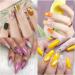 NICENEEDED Nail Art Stamping Plate - Leaves Ginkgo Biloba Grid Flower Design for Manicure DIY - Style 2 - Buy Online on GoSupps.com
