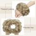 Silk-Co Hair Part with Rubber Band - Wavy Soft Dutt Hair Extensions 55g Ash Blonde Messy Bun Updos - Buy Online on GoSupps.com
