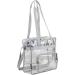 Eastsport Clear Stadium Tote Bag - Gray | Approved for Stadiums | Trendy & Functional Design - Buy Online on GoSupps.com