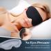 Premium 3D Contour Sleep Mask for Men & Women - 100% Light-Blocking Adjustable Eye Mask for Travel Yoga Napping & Shift Work | Grid Gray - Buy Online on GoSupps.com