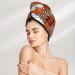 Premium Hair Towel Wrap | Quick-Dry Button Towel Turban for Effortless Hair Drying | Available in Various Pumpkin Designs - Buy Online on GoSupps.com