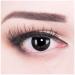 Colored black crazy contact lenses without strength crazy contact lenses black black demon eyes witch eyes 1 pair for carnival halloween carnival costume with free contact lens tank top quality!