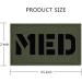 Petac Gear IR Infrared Reflection MED Medical Tactical Fastener Patch Hook-Fastener Backing 3.5x2 (RG) - Buy Online on GoSupps.com