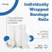 Gauze Bandage Roll with Tape (Pack of 48) - 4 Inch by 4 Yards Rolled Gauze Wrap - White, Breathable Gauze Rolls for First Aid and Wound Care - Buy Online on GoSupps.com