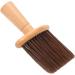 Large Barber Hair Cutting Brush with Wooden Handle Barber Face Brush for Face Neck Duster Hair Cutting Accessories (Brown) - Buy Online on GoSupps.com