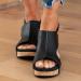 Foldap Women's Platform Wedge Sandals - Espadrille Slip-On Summer Slides | Casual Walking Shoes - Buy Online on GoSupps.com