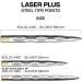 Mission Darts Laser Plus Steel Tip Points | Solid Arc | Multiple Colours & Sizes 38mm - Buy Online on GoSupps.com