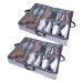 The Ultimate Underbed Organizer With Adjustable Dividers For Shoes Set of 2 Underbed