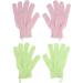 Glamlily 6 Pairs Body Exfoliating Shower Gloves Bath Scrub Wash Mitts for Women & Men | Spa Massage - 6 Colors - Buy Online on GoSupps.com