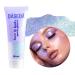Prreal Body Glitter Gel 50ml Face Glitters Body Gel Sequins Shimmer Liquid Eyeshadow Chunky Glitter for Face Hair Nails Hologrographic Cosmetic Laser Powder Festival Glitter Makeup#Phantom Blue