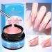 UV Nail Gel Set 15gx2 + 48 Nail Templates Brush & Acrylic Gel for Nail Extensions & Art | Pink - Buy Online on GoSupps.com