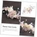 FRCOLOR Bridal Hair Comb French Side Combs Silk Flower Hair Clips Flower Hair Clips for Women Silk Flower Barratte Teasing Combs for Women Pink Comb Silk Cloth Miss Crystal Flower Hanfu - Buy Online on GoSupps.com