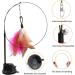 GingerUPer Cat Toys for Indoor Cats Adult Kitten Interactive Training Cat Feather Toy Interactive Cat Teaser Wand with Bells and Feather 9 Refills and 2 Super Suction - Buy Online on GoSupps.com