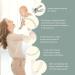 Sage Cream White Silicone Pacifier Clip Holder Set - 2 Pack | Soft & Flexible Binky Clips for Boys & Girls - Baby Newborn Essentials, Birthday Christmas Shower Gift - Buy Online on GoSupps.com