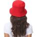 Women's Reversible Black-Red Bucket Hat for Summer | Outdoor Beach Cap - Buy Online on GoSupps.com