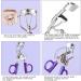 Metal Eyelash Curler Curl Up Lash Curler Long Lasting Eyelash Makeup Tool with Spring Assist Silicone Pad Lifted Eye Lash Curlers for Girls and Women Fits All Eye Shape(Purple) - Buy Online on GoSupps.com