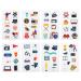 24 Sheets Movie Night Temporary Tattoos - Birthday Decorations & Party Favors - Buy Online on GoSupps.com
