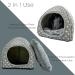 XMPEKO Guinea Pig Bed Hideout Large Star Pattern Cozy Rabbit Hideaway Hide Cage Accessories For Samll Animal Rat Ferret Bunny Chinchilla Hedgehog Hamster - Gray - Buy Online on GoSupps.com