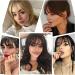 Bangs Hair Clip French Style Air Bangs Clip In Bangs Temples Hairpieces with Sideburns Straight Human Hair Daily Wear and Traceless Hairdressing Bangs Clip in Hair(Color:Dark Brown) - Buy Online on GoSupps.com