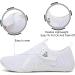 Spesoul Water Sports Shoes - Quick Dry Barefoot Aqua Shoes for Beach, Pool, Surf, Yoga - White Mesh, 8 Women/6.5 Men - Buy Online on GoSupps.com