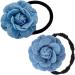 Muloo Woman Denim-Hairpin Flower Girls Blue Jeans Hair Clip Lady Hairgrips Fashion HairPin Thin Hair Accessory Girl Teen Decor - Buy Online on GoSupps.com