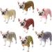 Bt Bear Dog Clothing | Colorful Striped Cotton Pajamas for Bulldogs & Small Dogs - Soft One-Piece Costume (L Pink) - Buy Online on GoSupps.com