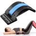 Back Stretcher Back Cracking Device - Back Cracker 4 Levels Spine Board, Back Popper Chiro Board for Lower and Upper Back Pain Relief, Adjustable Lumbar Stretcher, Black Blue