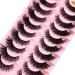 HBZGTLAD 10 Pairs Natural Thick 3D Mink False Eyelashes - Long Makeup Lashes for Beauty & Extension (W024) - International Shipping Available - Buy Online on GoSupps.com