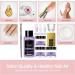 Acrylic Nail Kit with Powder Set - Perfect for Beginners - Nail Extension Carving Set with Nail Brush - Clear, White, Pink Colors - Buy Online on GoSupps.com
