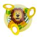 Elobra ceiling lamp lion animal lamp for children boys or girls lamp 3 swivel spots with E14 socket green yellow
