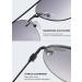 Buy Lanomi Bifocal Pilot Reading Glasses - Blue Light Filter Frameless Sunglasses with UV400 Protection - Outdoor Reading Aid - Starch Black Frame Gray Lens - 2.0x Magnification - Buy Online on GoSupps.com