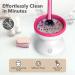 Electric Makeup Brush Cleaner Machine - Alyfini Tool for Beauty Foundation, Contour, Eyeshadow Brushes - Pink - Buy Online on GoSupps.com