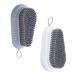 2 pieces of hand washing brush nail brush hand brush hand brush nail brush with hanging rope nail brush hand brushes nail brush children nail brushes for bathroom toilet sink workshop - white gray