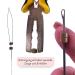 Hair2Heart Microring Silicone for Real Hair Extensions - Gentle Fastening - #6 Light Brown - 100 Pieces of 1g I-Tips & Loops - Buy Online on GoSupps.com